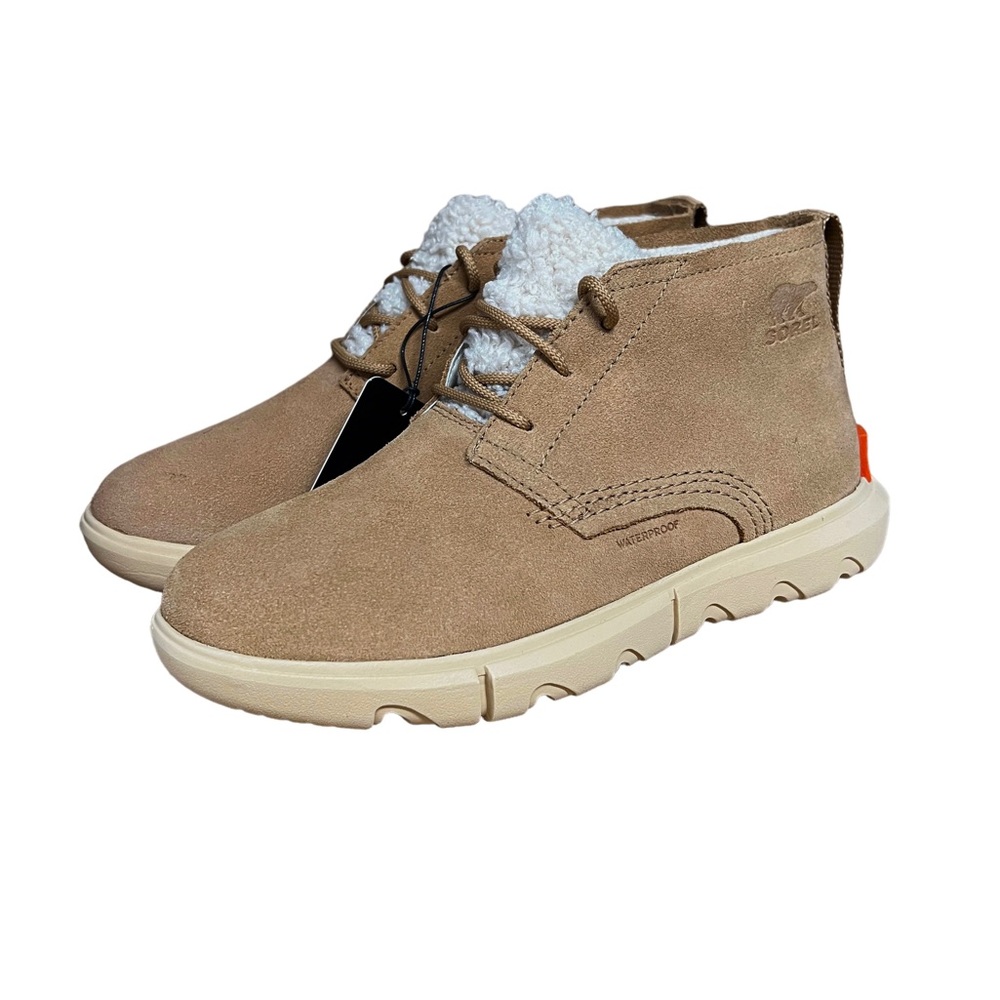 SOREL Women Explorer II Drift Waterproof Suede Ankle Boots Tawny Buff, Ceramic